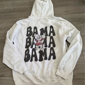 White BAMA Graphic Hoodie